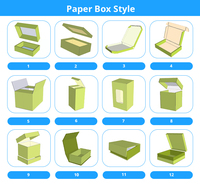 Boîte d'Expédition et d'Emballage en Papier de Luxe à Impression Personnalisée pour Costumes et Chemises avec Logo de Marque