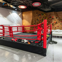 Ring de boxe de norme internationale, extra épais, antidérapant, résistant à l'usure, logo personnalisé, taille personnalisée, portable, salle de sport d'entraînement