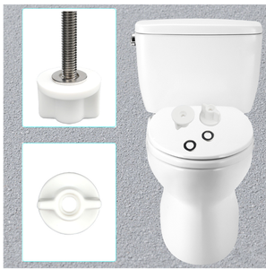 Toilettensitz-Rückmutter- und Unterlegscheiben-Set M6 Gewinde – Ersatzteile für die Toilettensitzbefestigung – Toilettenhardware-Ersatz - Product Image 3