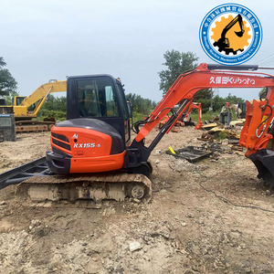 Miniexcavadora Kubota KX155-5 de 5.5 Toneladas, Excavadora Hidráulica de Orugas, Máquina de Construcción - Product Image 4