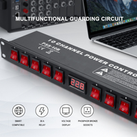 Système audio professionnel PSS-10B, équipement de sonorisation, séquenceur de puissance 10 canaux pour équipement de performance