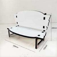 Cadre photo en bois personnalisé en forme de banc, présentoir pour sublimation, décoration intérieure