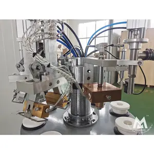 अर्ध स्वचालित टूथपेस्ट नरम कॉस्मेटिक क्रीम और सील प्लास्टिक ट्यूब भरने की मशीन