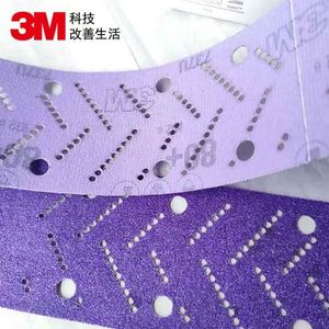 3M 737U 70mm * 9.9M Rouleau de papier abrasif violet sans poussière multi-trous en oxyde d'aluminium Papier abrasif pour divers matériaux - Product Image 3