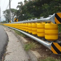 Barrière de sécurité routière à double filetage pour autoroute
