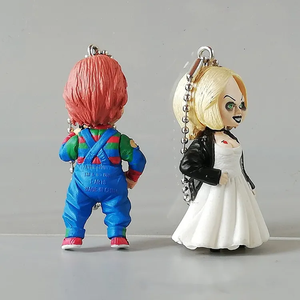 Horror <span class=keywords><strong>Chucky</strong></span> Doll Juego de niños Llavero Anime Doll <span class=keywords><strong>Good</strong></span> Guys 3D Scary Llavero Colgante Decoración de Halloween <span class=keywords><strong>Chucky</strong></span> Llavero - Product Image 3
