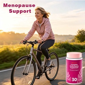Tabletas Multivitamínicas para <span class=keywords><strong>la</strong></span> <span class=keywords><strong>Menopausia</strong></span> de Marca Privada GeniVida con Genisteína, Reducen los Brotes de Calor, 19 Nutrientes <span class=keywords><strong>en</strong></span> 1 para Huesos, Energía y Cerebro - Product Image 2