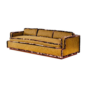 Sofá de Dos Plazas Estilo Tuxedo Antiguo Personalizado, Muebles Dorados para Salón de Bodas, Sofá de Lujo para <span class=keywords><strong>Alquiler</strong></span> de Eventos - Product Image 1