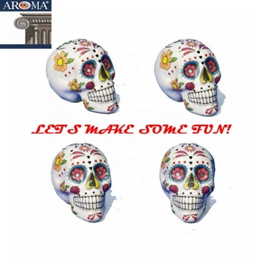 Venta caliente 7,5 pulgadas coloridas calaveras <span class=keywords><strong>de</strong></span> azúcar <span class=keywords><strong>Halloween</strong></span> <span class=keywords><strong>y</strong></span> Día <span class=keywords><strong>de</strong></span> <span class=keywords><strong>los</strong></span> <span class=keywords><strong>muertos</strong></span> decoraciones <span class=keywords><strong>de</strong></span> fiesta <span class=keywords><strong>de</strong></span> mesa al por mayor - Product Image 6