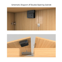 Serrure Intelligente Invisible pour Bureau, Verrou Électronique RFID Caché pour Tiroirs, Serrure de Sécurité Intelligente pour Meubles