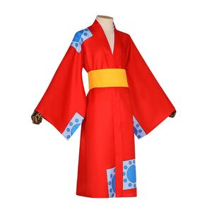 Costume de performance d'Halloween, Kimono japonais une pièce pour adulte homme, style <span class=keywords><strong>Luffy</strong></span> du Chapeau de Paille du pays de Wano, en fibre de polyester - Product Image 2