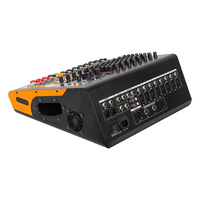 Console de mixage audio professionnelle amplifiée 8 canaux MC8P 2x350W avec BT USB pour scène, DJ, studio, sonorisation en direct, système PA