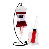 Récipient créatif Halloween Vampire Cocktail Sacs de sang Décor Accessoires d'horreur PVC Sac à boisson réutilisable Thème Fête