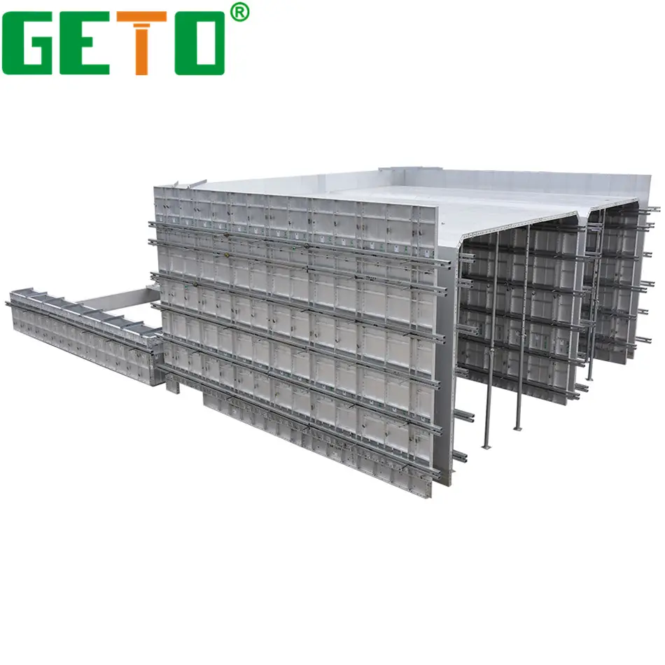 Moule en aluminium haute densité préfabriqué maison en béton pour projet de construction