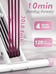 Chaise romaine d'entraînement pliable ergonomique et réglable <span class=keywords><strong>de</strong></span> haute qualité pour l'équitation, avec cadre métallique, couleur rose - Product Image 5