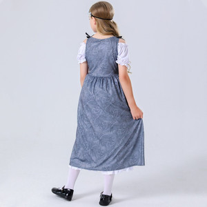 Disfraz Medieval de sirvienta de granja francesa Halloween chico <span class=keywords><strong>renacimiento</strong></span> Pastoral Vintage vestido largo Cosplay Oktoberfest Dirndl disfraces - Product Image 6