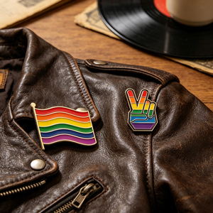 Factory Directly Sale Pride LGBT <strong>Lesbian</strong> Gay Metal Soft Enamel Pins Badges Diversity Symbol Sign Brooch Flag Lapel Pin rainbow - Product Image 2