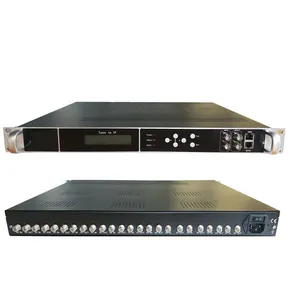 12-Channel Satellite Dvb-S2 Dvb-C Dvb-T Atsc Dtmbt Isdbt Tuner To Ip Gateway Satellite Tv Receivers For Iptv Systems