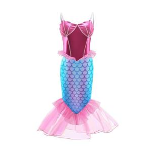 BAIGE bambino alla moda senza maniche abito da principessa a coda di pesce lungo abito <span class=keywords><strong>con</strong></span> paillettes per ragazze per costumi di film TV - Product Image 4