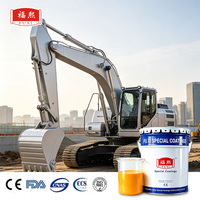 Peinture acrylique fluorocarbonée bicomposante liquide pour application au pistolet sur équipement industriel
