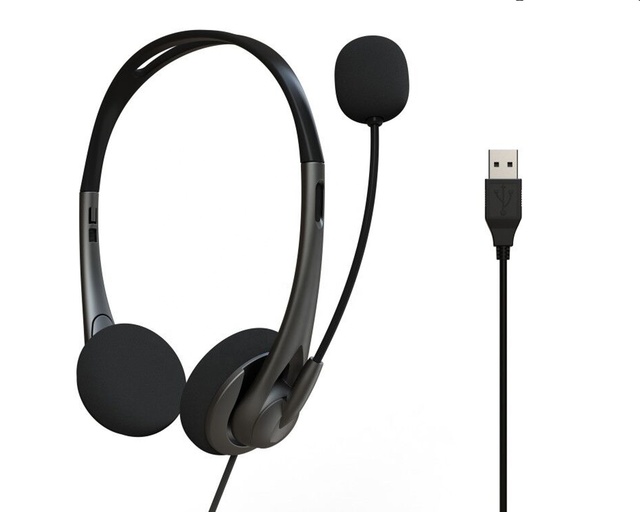 USB Wired Gaming Headphone with Microphone 3.5mm Interface Volume Control for PS4 & Computer Factory Price for Music & Gaming