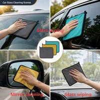 Paño de Microfibra de 300 g/m² sin Rayas para Limpiar Ventanas y Espejos de Automóviles