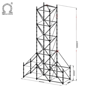 Schwerlast-Außenbühnen-Gerüst in Schwarz für Konzertbühnensysteme - Product Image 1