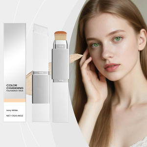 Barra de Maquillaje <span class=keywords><strong>2</strong></span> en 1 Blanc Cover White, Corrector de Cobertura Total a Prueba de Agua, Barra de Maquillaje Mate que Cambia de Color con Brocha - Product Image 1