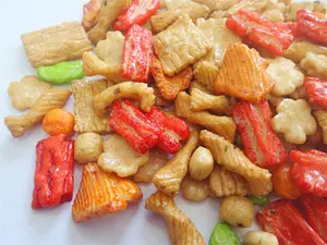 Wholesale Convenient Meal Replacement Japanese Rice Cracker Colorful Mixed Cracker