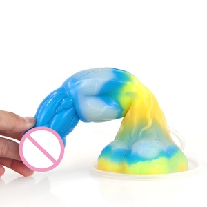 YOCY New Squirting Anal Dildo Luminous Animal Penis Wireless <b>Vibrator</b> Ertotic Sex Toys for Women USB Rechargeable Masturbator - Product Image 5