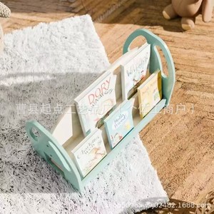 Estantería para libros infantiles, estantería para libros ilustrados para el hogar, librero para bebés, estante de almacenamiento de juguetes, estantería portátil para el hogar - Product Image 2