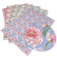 136 cm * 30 cm Professionnel personnalisé Fleur Faux Tissu En Cuir PU Pour sacs à main