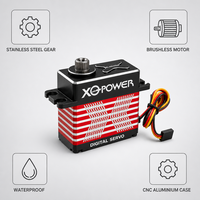 Servomoteur à engrenages en acier 25T 85kg XQ-POWER sans balais programmable étanche boîtier en aluminium CNC haute tension pour voiture RC et robot