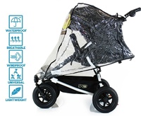Housse de pluie universelle pour poussette double pour bébé jumeau