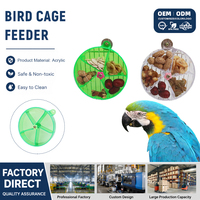 Jouet de recherche de nourriture pour perroquet en acrylique transparent, écologique, suspendu, mignon, petit et moyen, accessoires pour cage à oiseaux, mangeoire pour cage à oiseaux