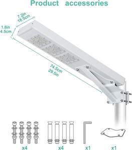 Wholesale Factory Direct Selling Road Lamp Integrated Lampadaire Solaire 300W 400W 500W Outdoor All in One <b>Solar</b> Street <b>Light</b> - Product Image 3