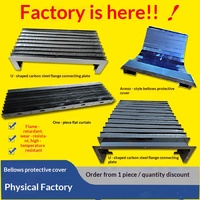 Cache-bellow haute température pour machine CNC, protection flexible contre la poussière pour guide de mouvement, découpe laser, usine OEM