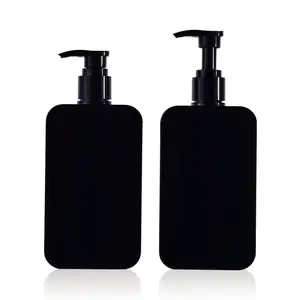 Shampoo und Conditioner Spender 300ml Schwarz Weiß Nachfüllbare Dusch flaschen Seifensp ender Leere quadratische Plastik pumpen flasche
