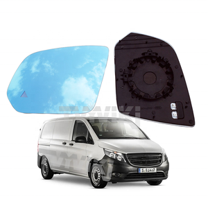 साइड रियरव्यू मिरर नीले कांच लेंस ब्लाइंड स्पॉट सहायता का पता लगाने के लिए मर्सिडीज बेंज वीटो V कक्षा V260 2016-2019 विरोधी चकाचौंध बीएसए - Product Image 3