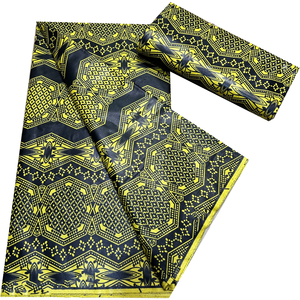 Uni lilin cetak kain dalam 6 yard baru cocok untuk memotong dan membuat gaun untuk pesta menggunakan tisu <span class=keywords><strong>Java</strong></span> - Product Image 5