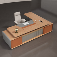 Ensemble table et chaise de bureau, mobilier de bureau à domicile, bureau de direction avec un style moderne et luxueux