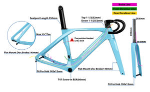 Bicicleta <span class=keywords><strong>DE</strong></span> CARRETERA <span class=keywords><strong>DE</strong></span> CARBONO completo con freno <span class=keywords><strong>de</strong></span> disco Shimano 105, bicicleta <span class=keywords><strong>de</strong></span> carreras <span class=keywords><strong>de</strong></span> carbono, enrutamiento interno, bicicleta <span class=keywords><strong>de</strong></span> carretera <span class=keywords><strong>de</strong></span> fibra <span class=keywords><strong>de</strong></span> carbono - Product Image 6