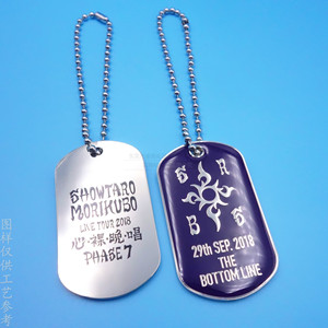 Custom Painted Epoxy Metal <b>Dog</b> <b>Tags</b> Zinc Alloy Rectangle <b>Identity</b> <b>Tags</b> Nickel Free Business Gifts - Product Image 3