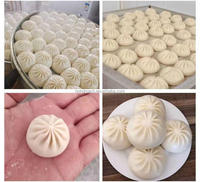 Machine automatique à fabriquer des boulettes de pâte à la vapeur en acier inoxydable, grande capacité, machine à fabriquer des momo, des dim sum, des baozi, prix compétitif