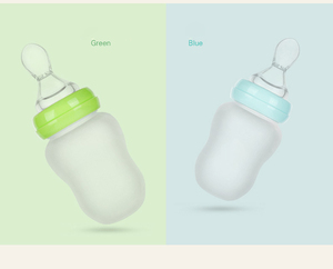 Cucchiaio in Silicone bottiglia neonato allattamento Sippy Cup biberon a tre usi biberon set alimentazione portatile - Product Image 3