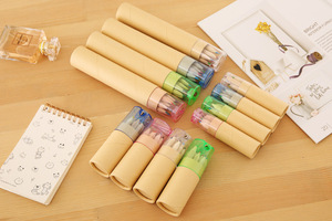 Lápices de Colores Portátiles en Tubo con Sacapuntas, Mini 12 con Logotipo Personalizado, para Niños - Product Image 3