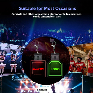 Porte-clés lumineux LED en acrylique personnalisable avec carte d'identification pour les événements de grande envergure, les carnavals, les concerts, les expositions, les bars - Product Image 6
