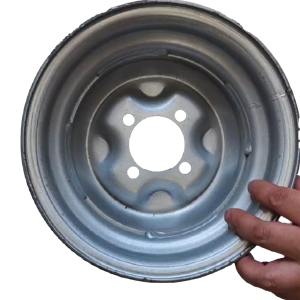 Jante <span class=keywords><strong>de</strong></span> <span class=keywords><strong>roue</strong></span> durable 4.00-8 en acier/aluminium résistant à la corrosion pour motos, chariots utilitaires, tricycles - Product Image 3