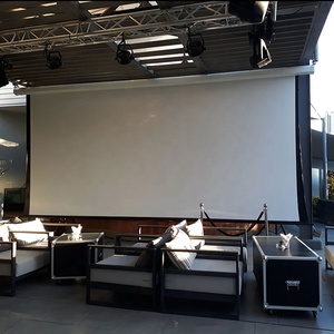 Màn chiếu điện 200 inch 16:9, màn chiếu điện có điều khiển từ xa/màu trắng mờ hoặc 3D - Product Image 3