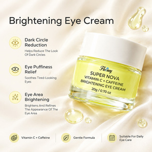 Crème <span class=keywords><strong>Contour</strong></span> <span class=keywords><strong>des</strong></span> <span class=keywords><strong>Yeux</strong></span> en Gros à la Caféine et Vitamine C, Atténue les Cernes, Réduit les Poches, Lisse les Ridules, Étiquette Personnalisée OEM - Product Image 2